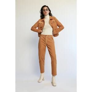Free People X Daily Blue "Boost"‎ Corduroy Carmel Jeans Size 30 RET:$320 NWT